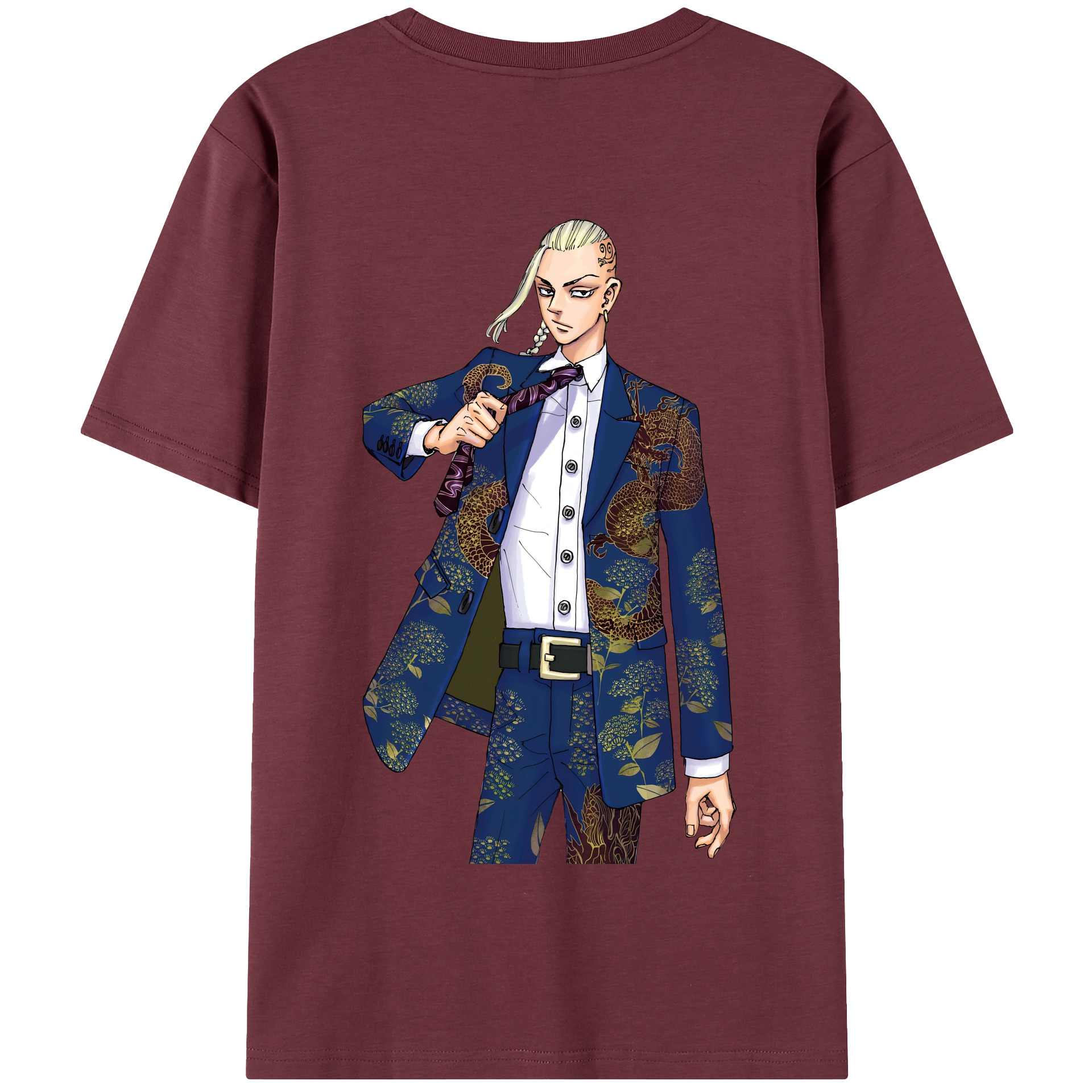 （画像用） 東京リベンジャーズ Tokyo Revengers 綿100％半袖Tシャツ（背面プリント）